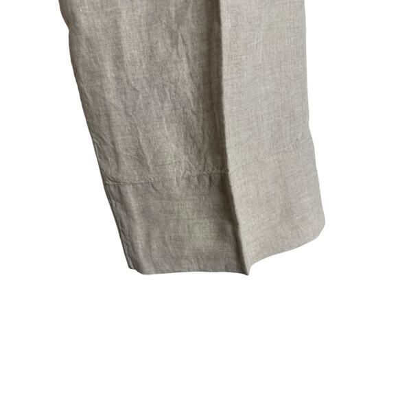 AYR The Alfresco Natural Linen Beige Wide Leg Casual Lightweight Pants Size XL - Picture 9 of 13